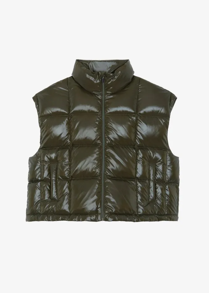 Women The Frankie Shop Outerwear Naomi Puffer Vest Olive