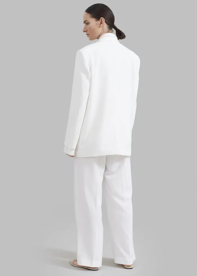 Women The Frankie Shop Outerwear Nessi Double Breasted Blazer White