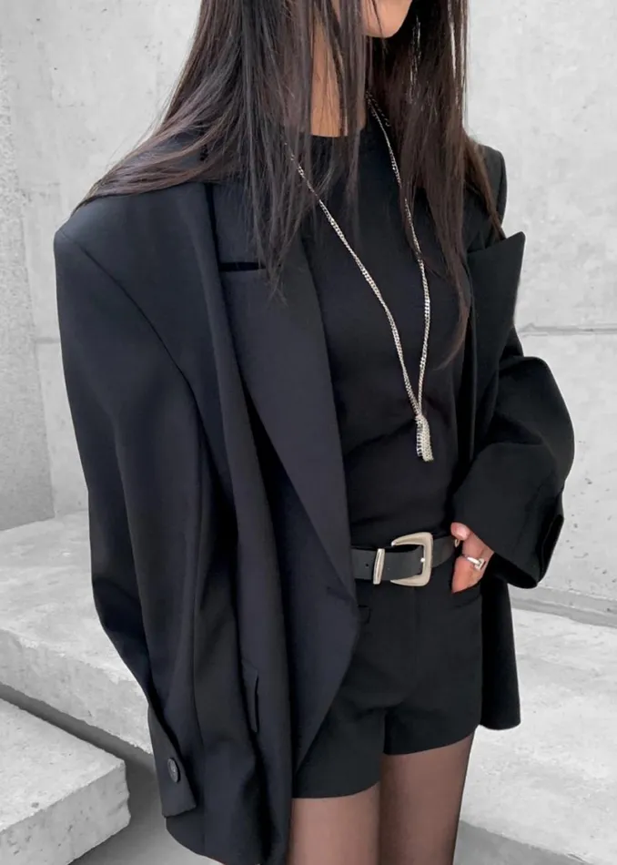 Women The Frankie Shop Outerwear Pia Boxy Blazer Black