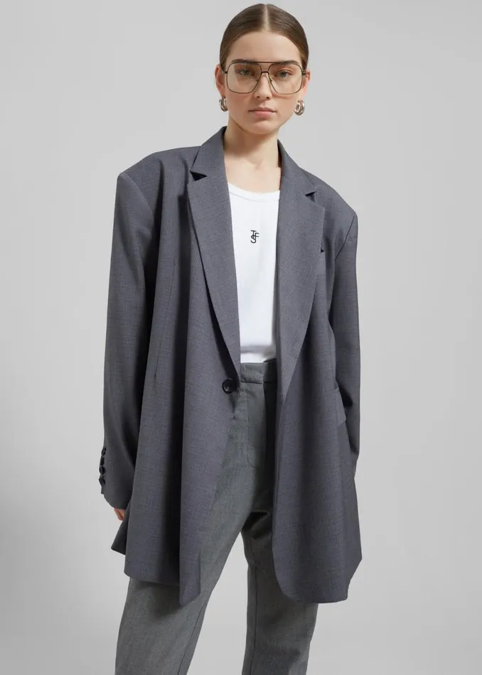 Women The Frankie Shop Outerwear Quincy Blazer Grey