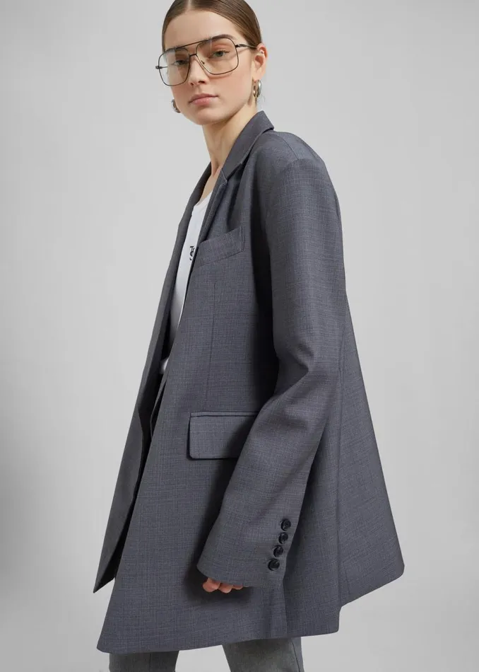 Women The Frankie Shop Outerwear Quincy Blazer Grey