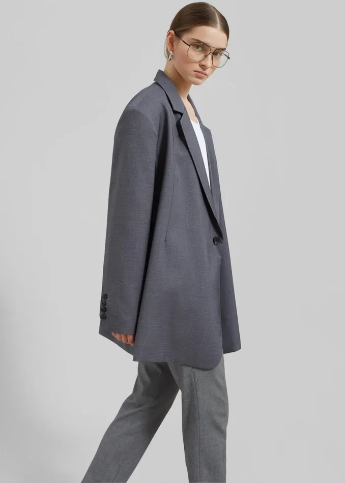 Women The Frankie Shop Outerwear Quincy Blazer Grey