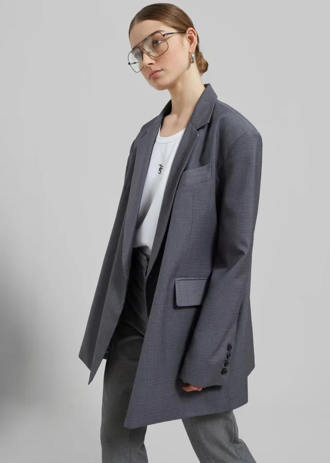Women The Frankie Shop Outerwear Quincy Blazer Grey