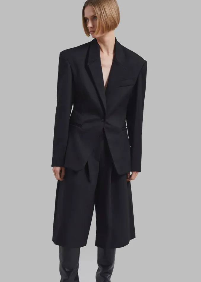 Women The Frankie Shop Outerwear Reagan Boxy Padded Blazer Black