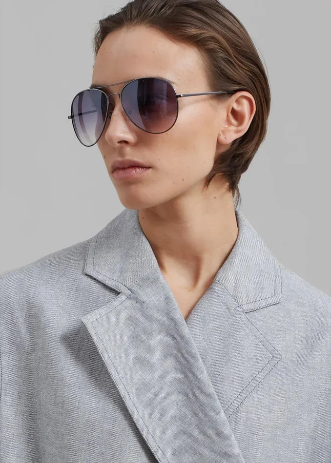 Women The Frankie Shop Outerwear Remain Asymmetric Boxy Vest Castlerock Comb