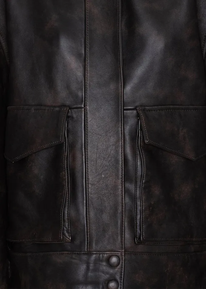 Women The Frankie Shop Outerwear Remain VShaped Bomber Jacket Chestnut