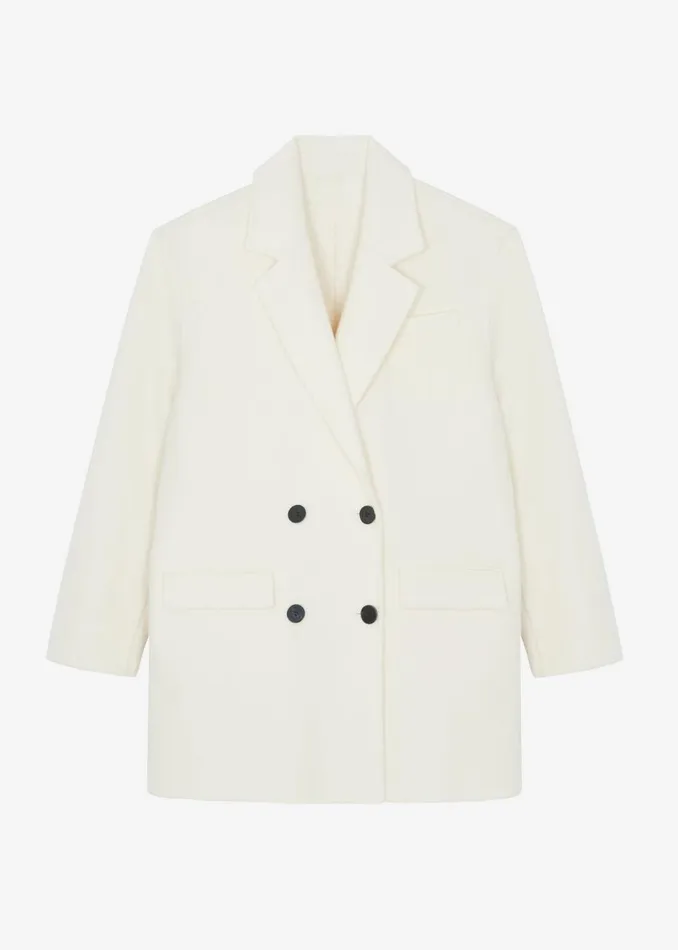 Women The Frankie Shop Outerwear Renata Wool Blazer Ivory