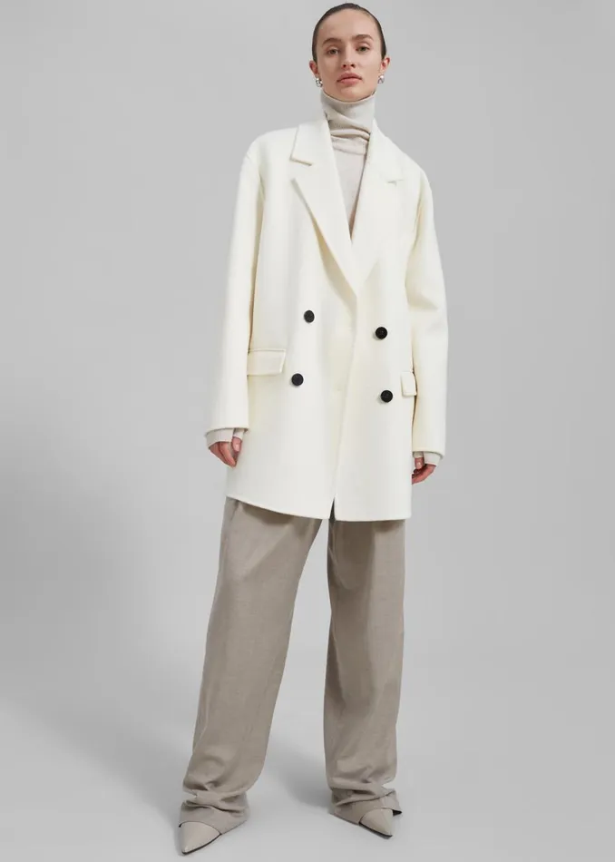 Women The Frankie Shop Outerwear Renata Wool Blazer Ivory