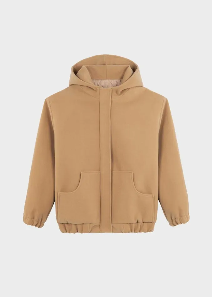 Women The Frankie Shop Outerwear Rey Zip Up Hoodie Beige