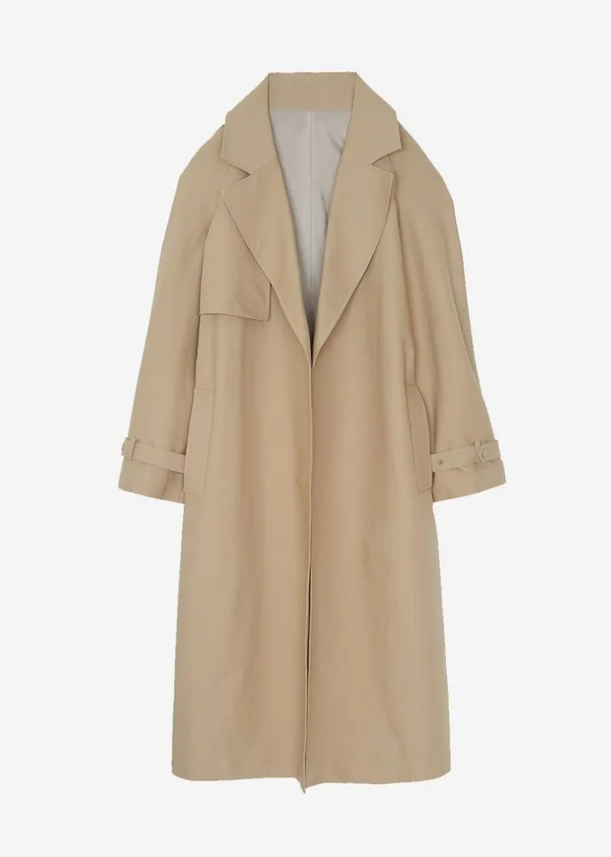 Women The Frankie Shop Outerwear Rhodes Trench Coat Natural
