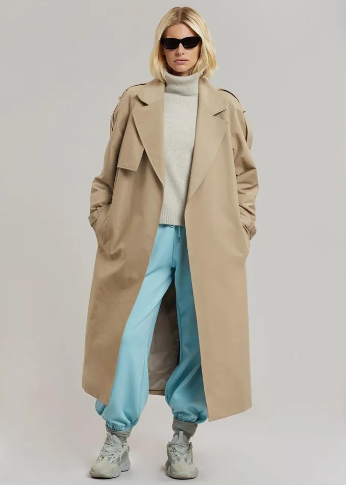 Women The Frankie Shop Outerwear Rhodes Trench Coat Natural