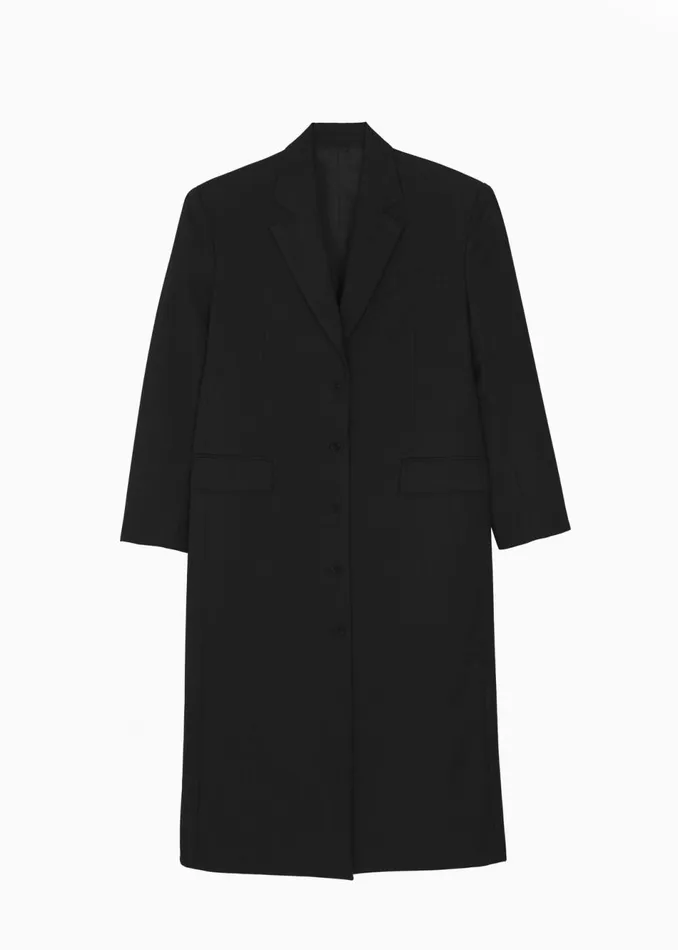Women The Frankie Shop Outerwear Robinson Long Coat Black