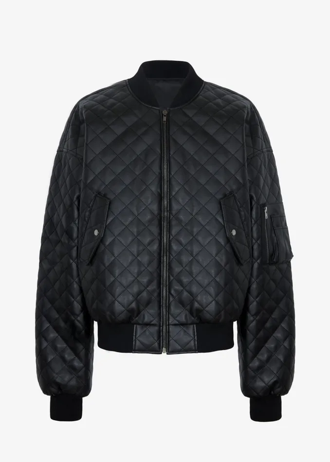 Women The Frankie Shop Outerwear Rosalia Quilted Jacket Black