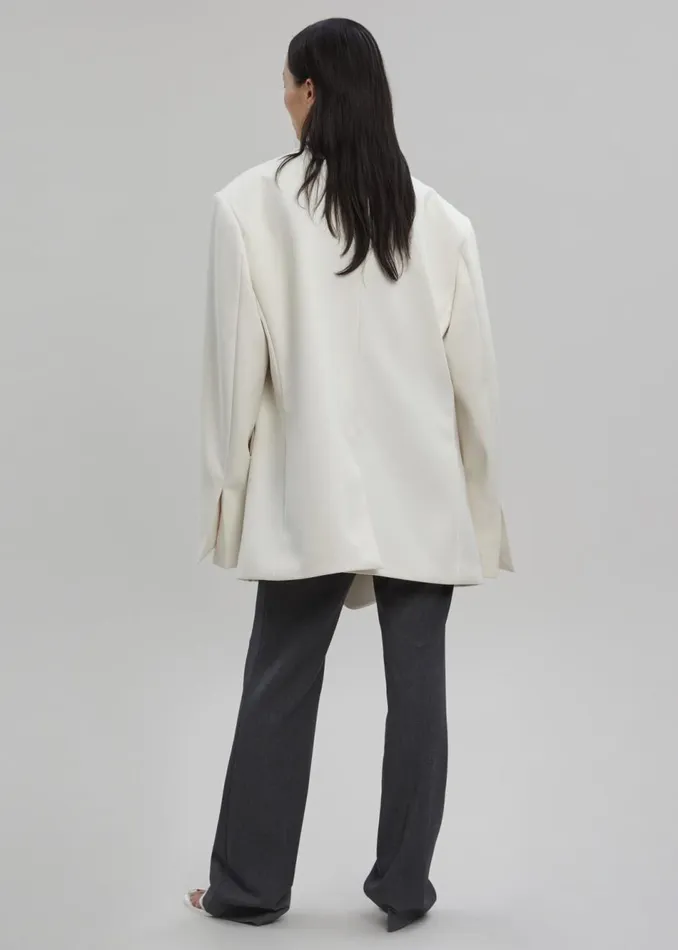 Women The Frankie Shop Outerwear Sadie Oversized Double Breasted Blazer Cream
