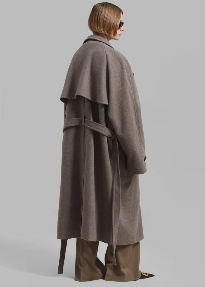 Women The Frankie Shop Outerwear Salem Trench Coat Espresso