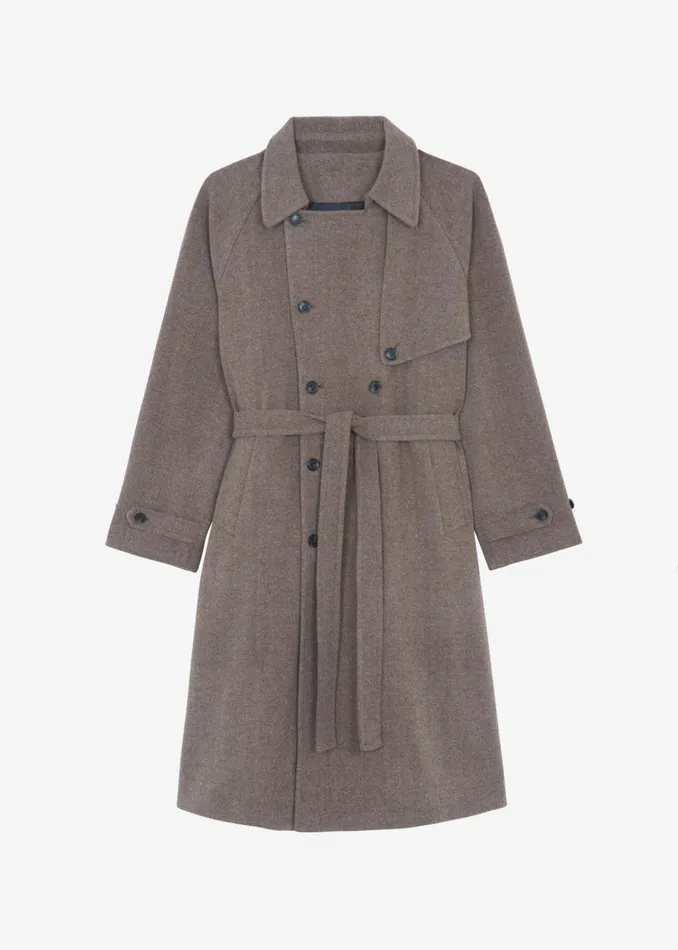 Women The Frankie Shop Outerwear Salem Trench Coat Espresso