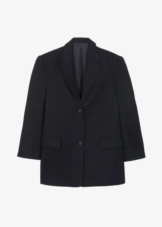 Women The Frankie Shop Outerwear Silas Oversized Wool Blazer Black
