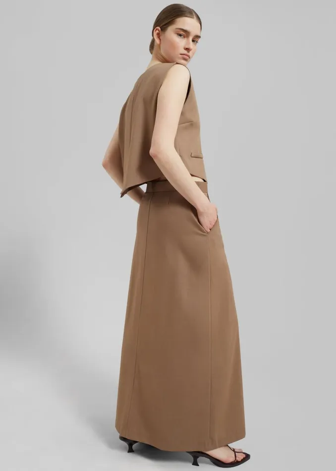 Women The Frankie Shop Outerwear Solaqua The Manon Waistcoat Crme