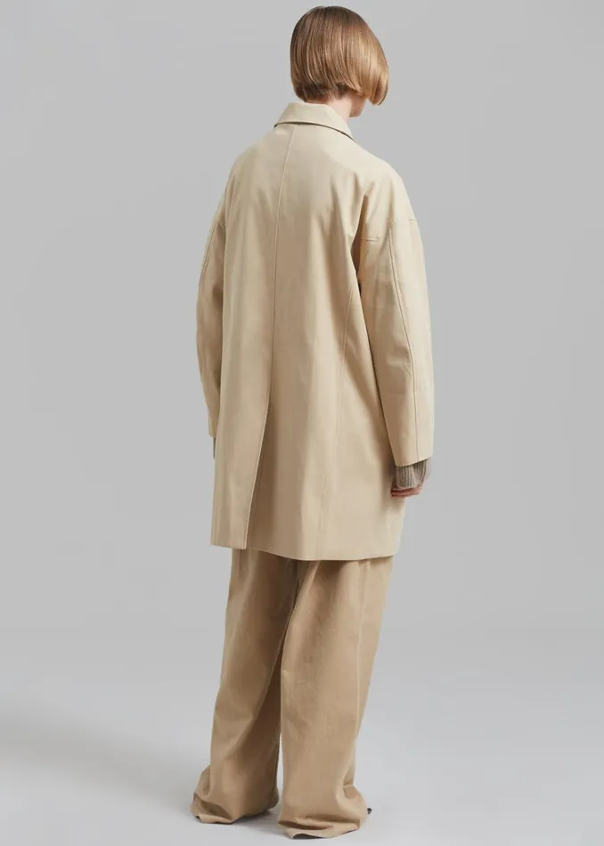 Women The Frankie Shop Outerwear Stevie Peacoat Beige
