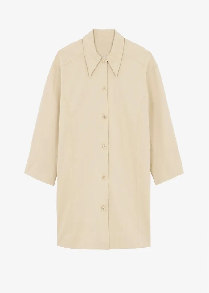 Women The Frankie Shop Outerwear Stevie Peacoat Beige
