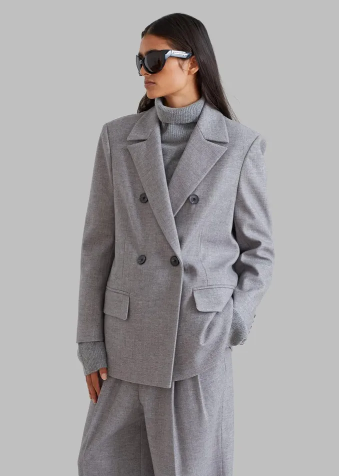 Women The Frankie Shop Outerwear Stine Blazer Grey