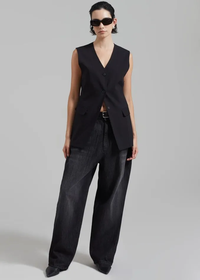 Women The Frankie Shop Outerwear Sutton Vest Black