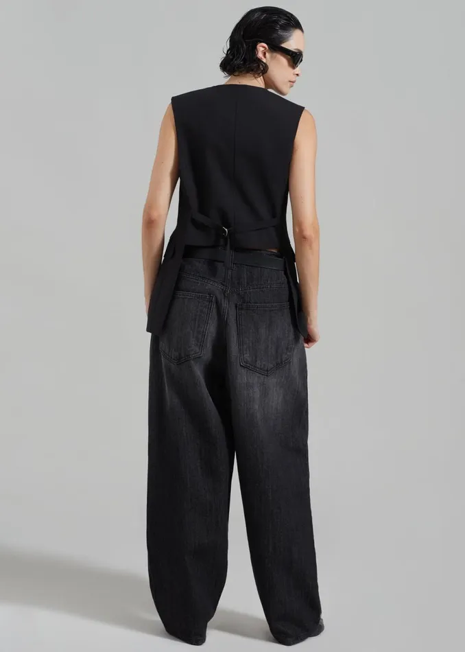 Women The Frankie Shop Outerwear Sutton Vest Black