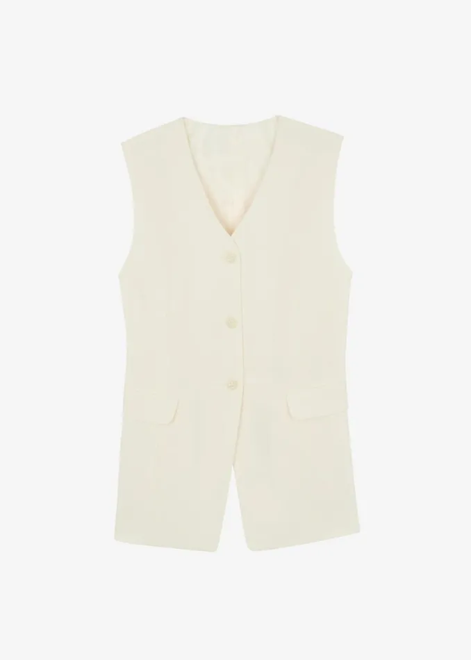 Women The Frankie Shop Outerwear Sutton Vest Cream
