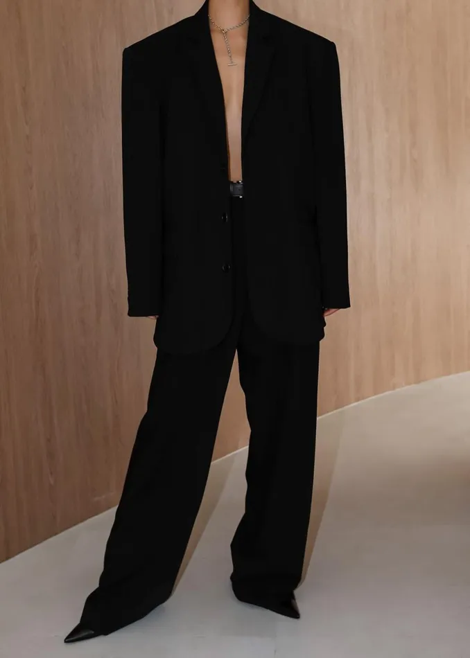 Women The Frankie Shop Outerwear Tansy Oversized Blazer Black