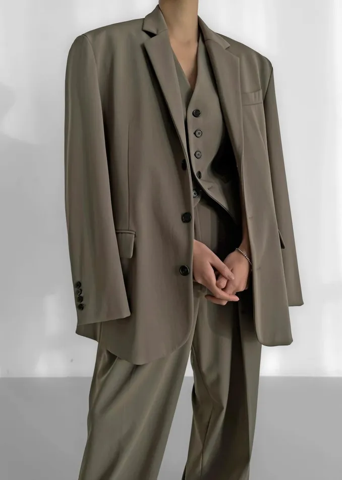 Women The Frankie Shop Outerwear Tansy Oversized Blazer Olive