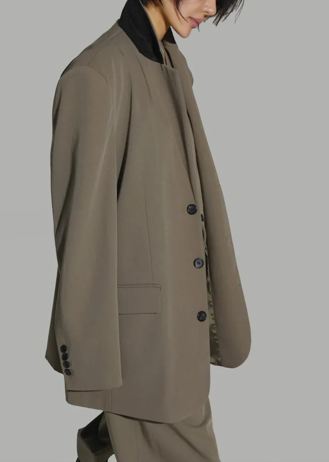 Women The Frankie Shop Outerwear Tansy Oversized Blazer Olive