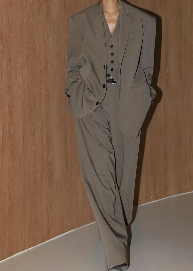 Women The Frankie Shop Outerwear Tansy Oversized Blazer Olive