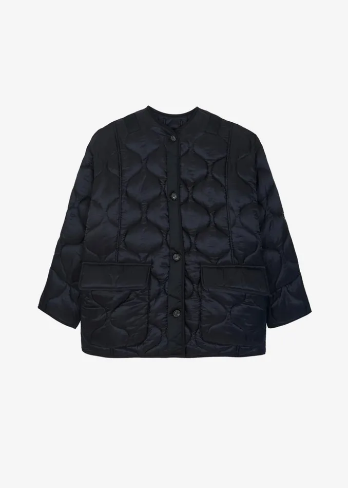 Women The Frankie Shop Outerwear Teddy Quilted Jacket Black