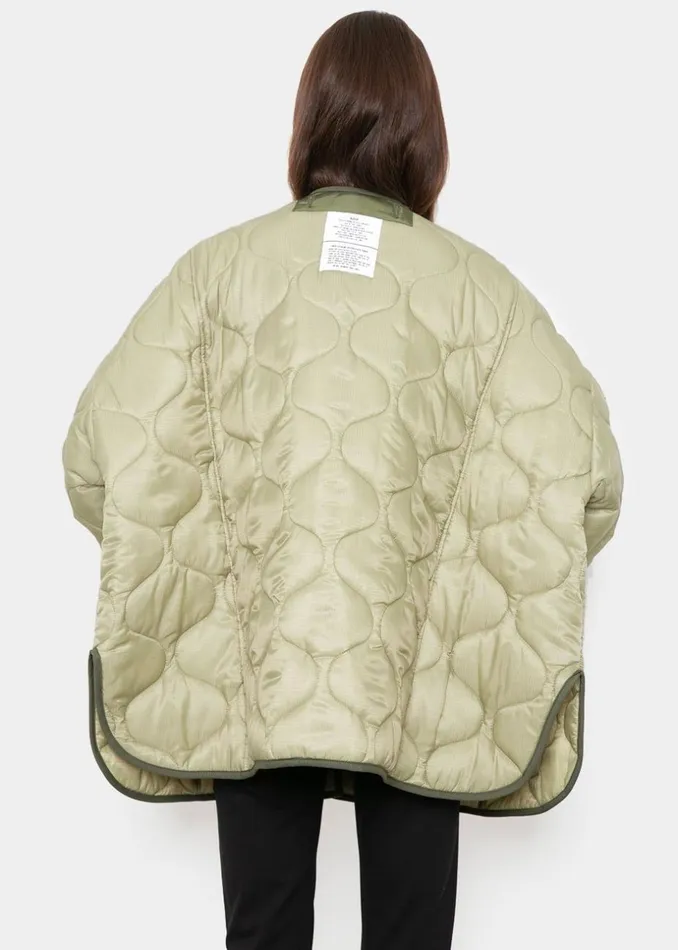 Women The Frankie Shop Outerwear Teddy Quilted Jacket Moss Green