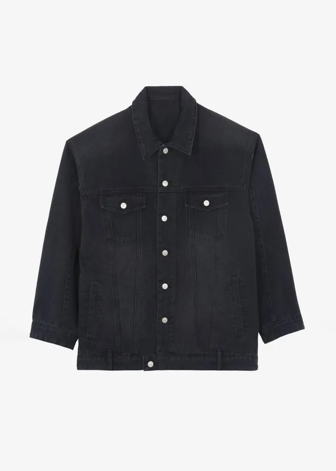Women The Frankie Shop Outerwear William Denim Jacket Black Wash