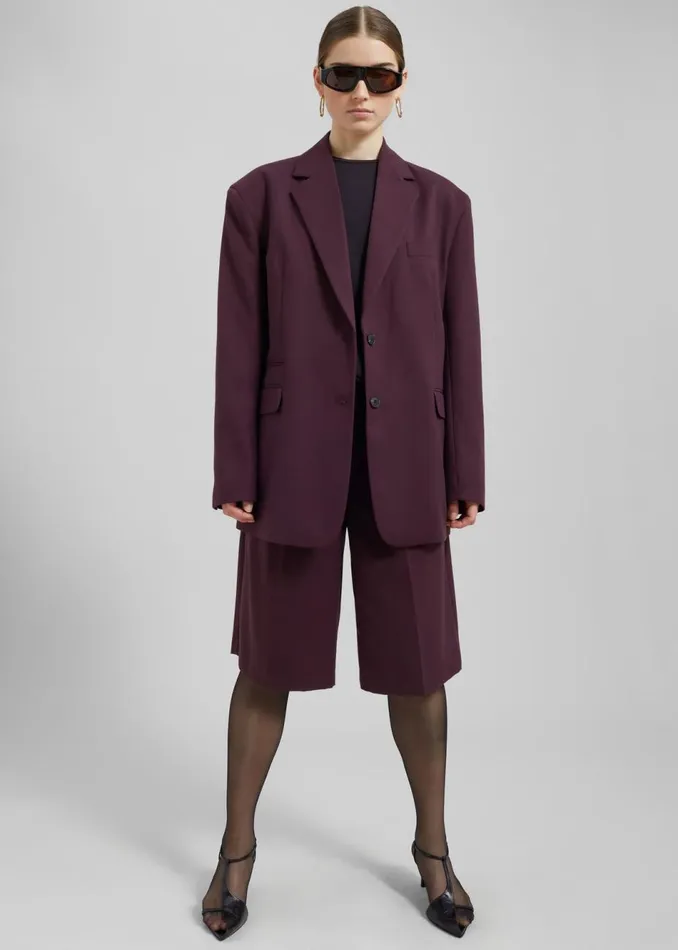 Women The Frankie Shop Outerwear Wilma Blazer Burgundy