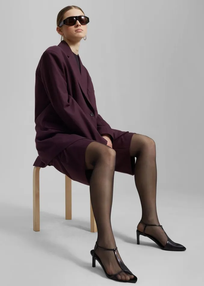 Women The Frankie Shop Outerwear Wilma Blazer Burgundy