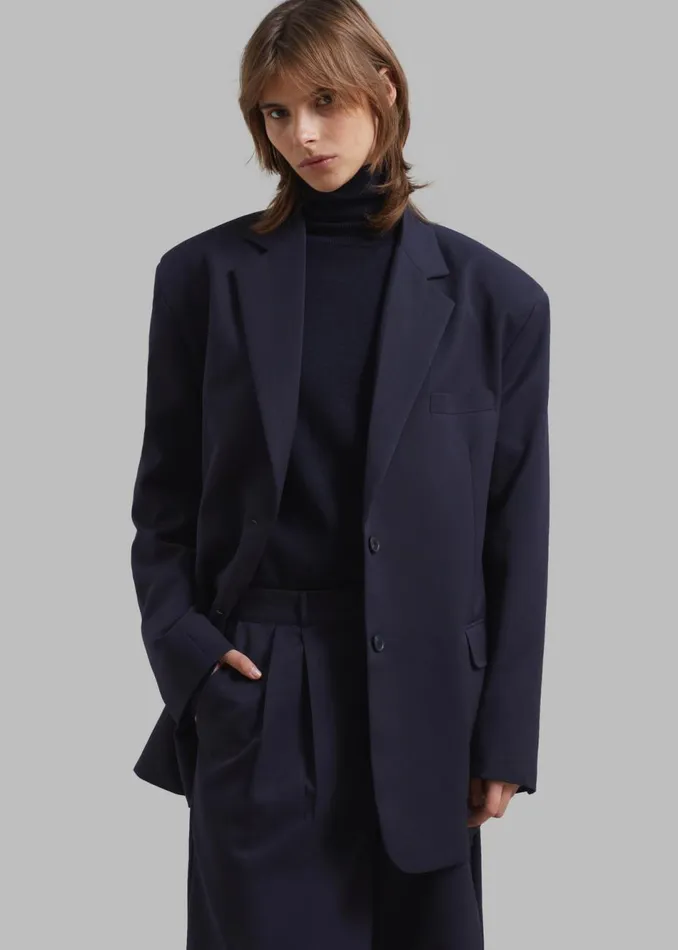 Women The Frankie Shop Outerwear Wilma Blazer Navy