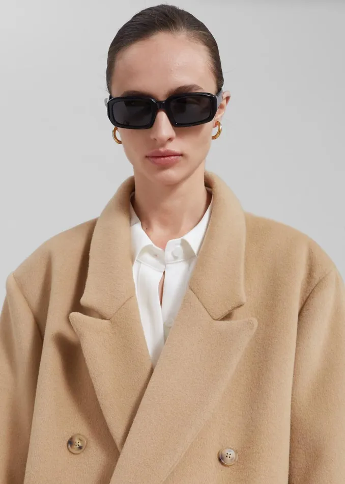 Women The Frankie Shop Outerwear Zoe Wool Coat Beige