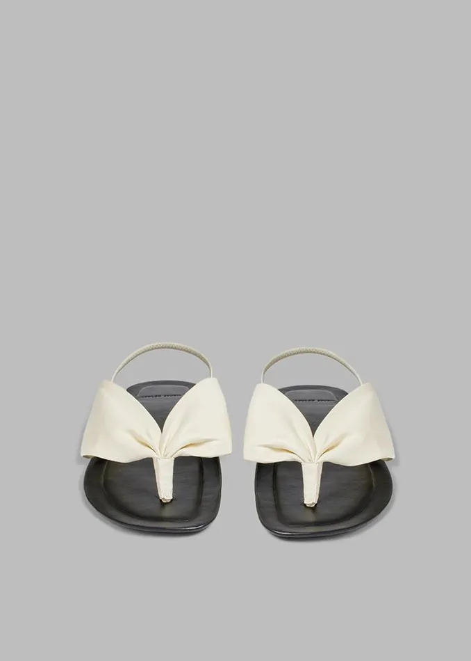 Women The Frankie Shop Shoes Loulou Studio Sahado Leather Sandals Soft Cream