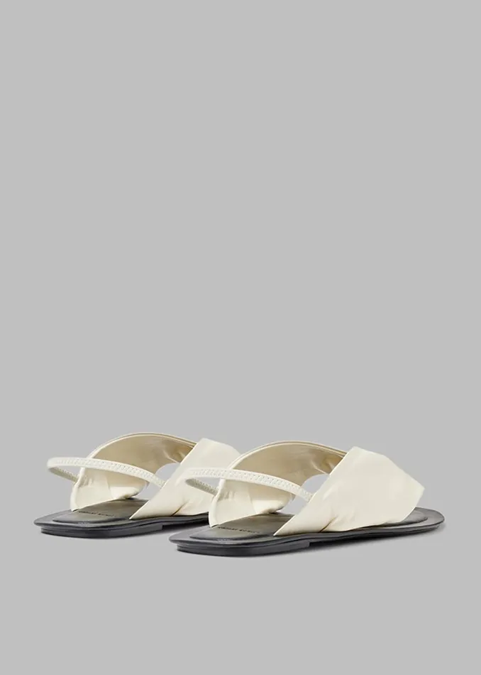 Women The Frankie Shop Shoes Loulou Studio Sahado Leather Sandals Soft Cream