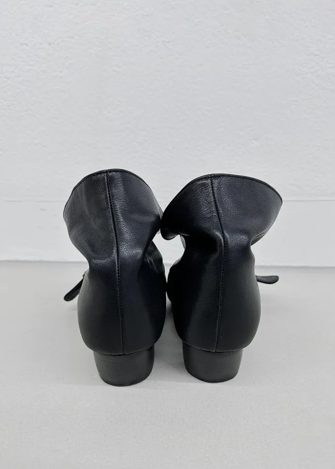 Women The Frankie Shop Shoes Low Classic Belted Ankle Boots Black