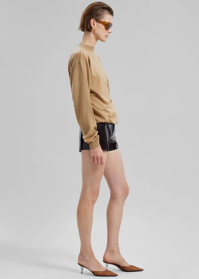 Women The Frankie Shop Shoes Proenza Schouler Spike Mules In Tulle Mesh Birch
