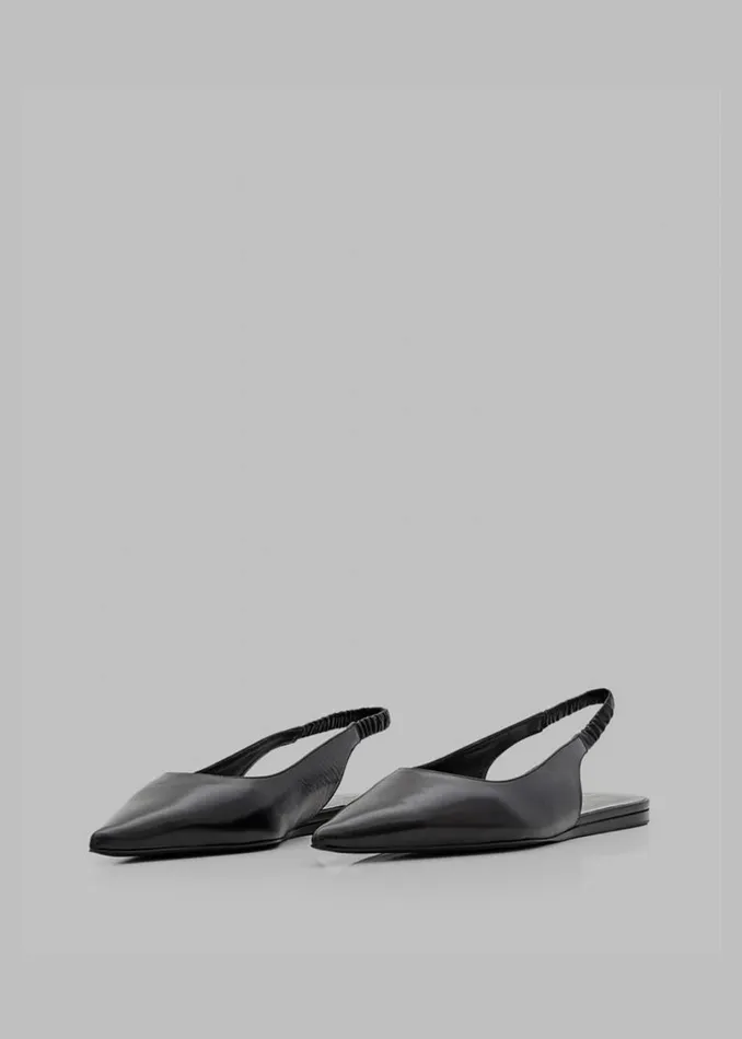 Women The Frankie Shop Shoes Proenza Schouler Spike Slingback Flats Black