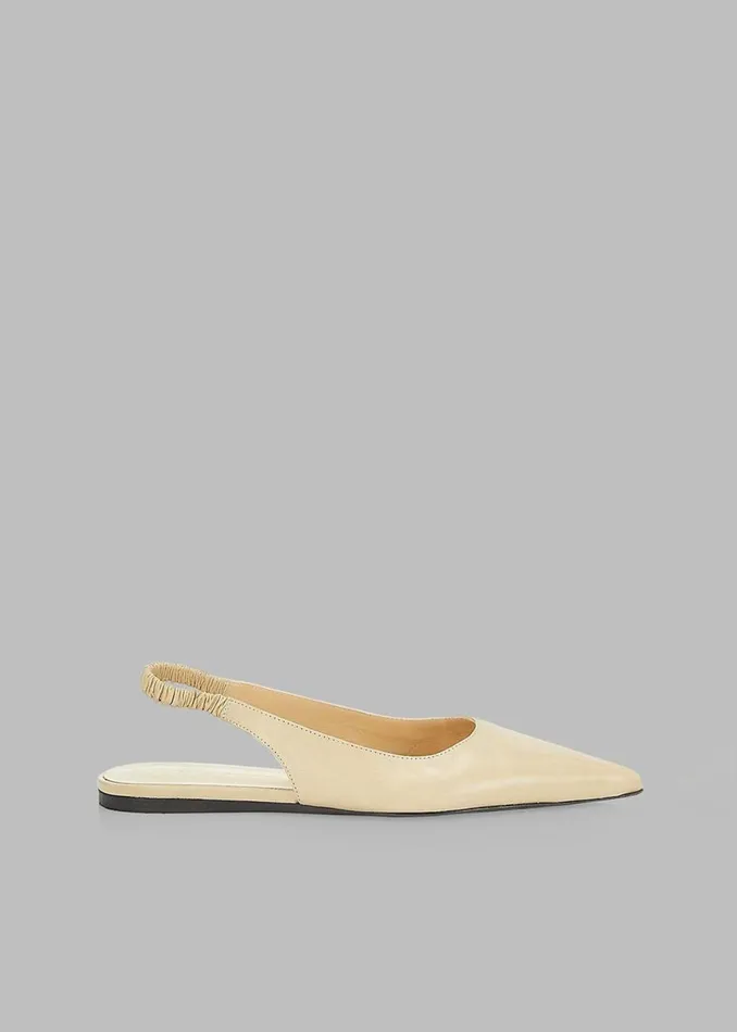 Women The Frankie Shop Shoes Proenza Schouler Spike Slingback Flats Parchment Women The Frankie Shop Shoes Proenza Schouler Spike Slingback Flats Parchment