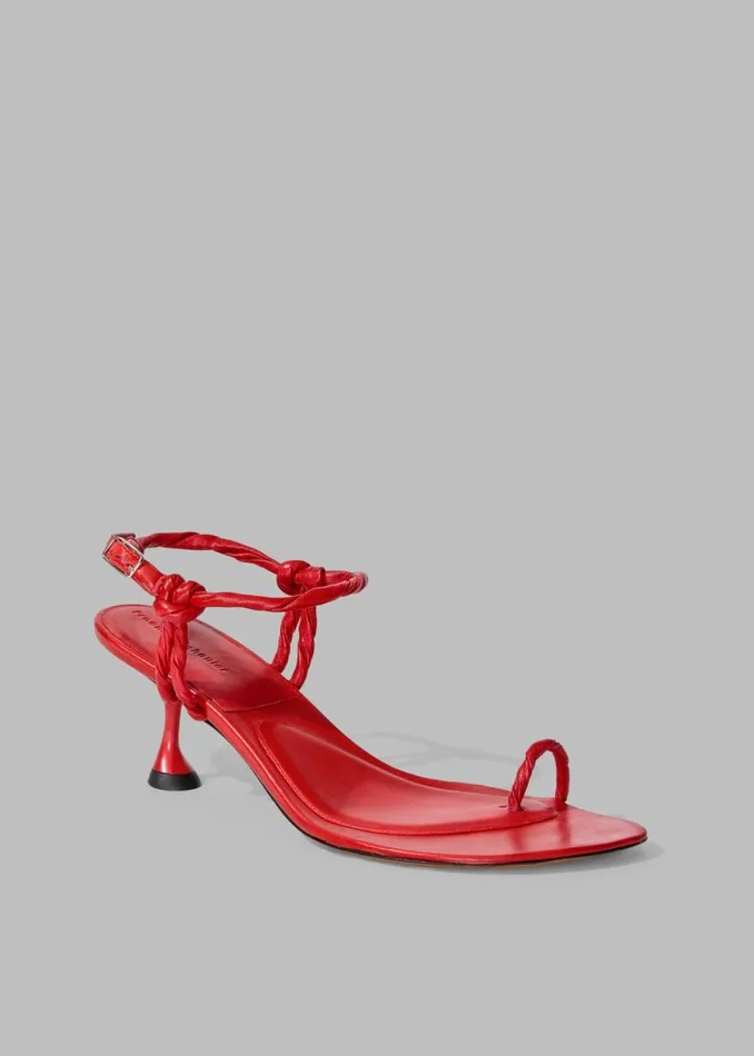 Women The Frankie Shop Shoes Proenza Schouler Tee Toe Ring Sandals Red