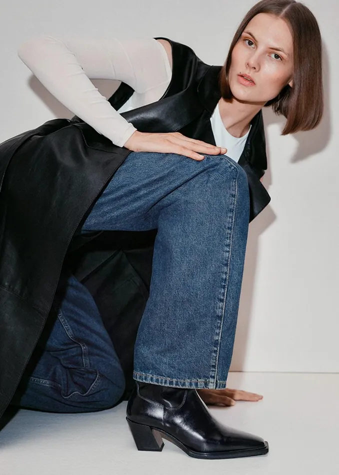 Women The Frankie Shop Shoes Vagabond Alina Boots Black