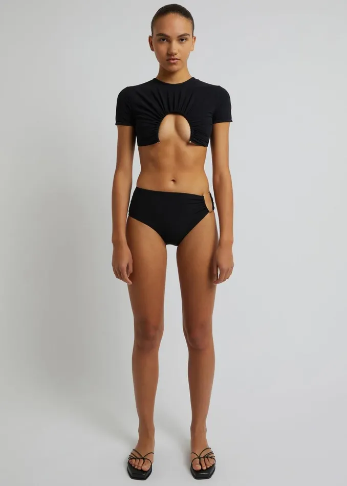 Women The Frankie Shop Swimwear Christopher Esber U Prong Brief Black