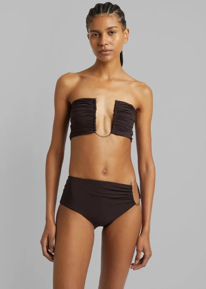 Women The Frankie Shop Swimwear Christopher Esber U Prong Brief Cacao