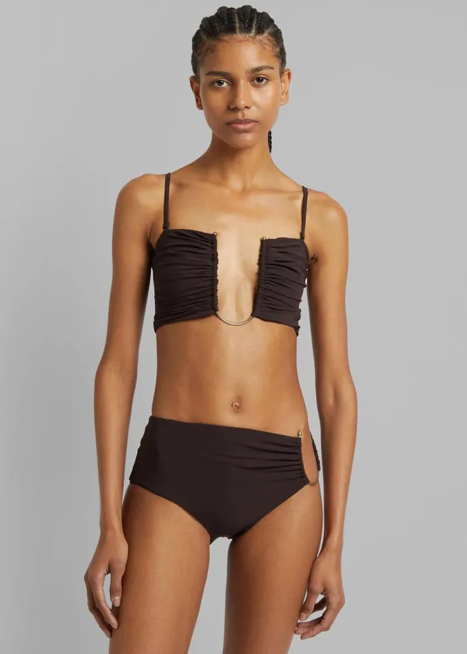 Women The Frankie Shop Swimwear Christopher Esber U Prong Brief Cacao